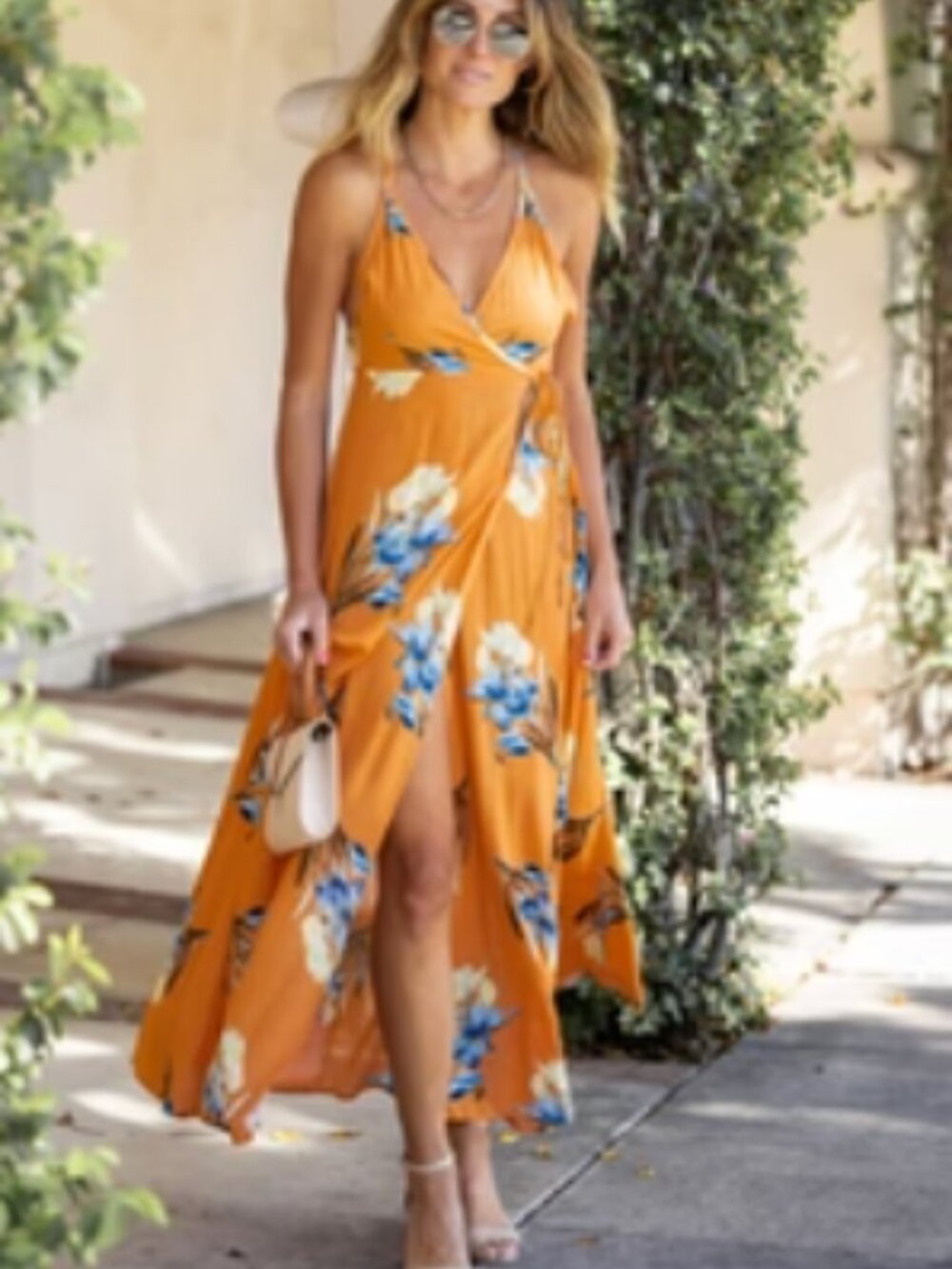 Women’s maxi wrap dress